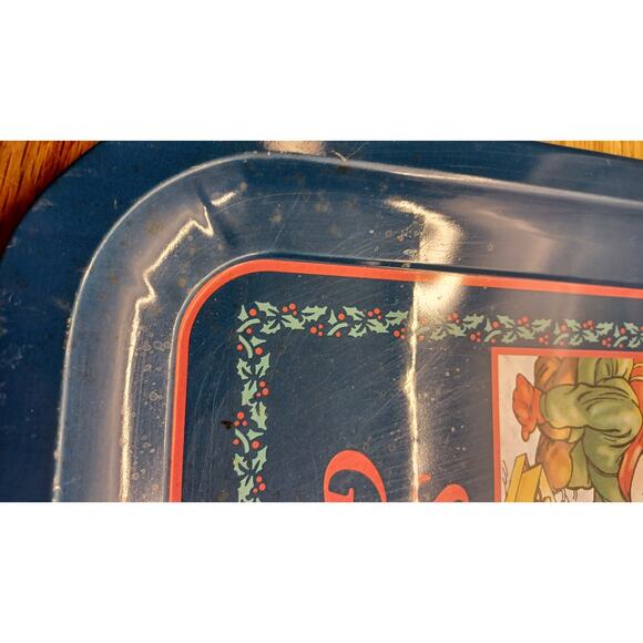 Vintage 1997 Campbell's‎ Soup Season's Greetings Metal Serving Tray Christmas - Picture 5 of 7